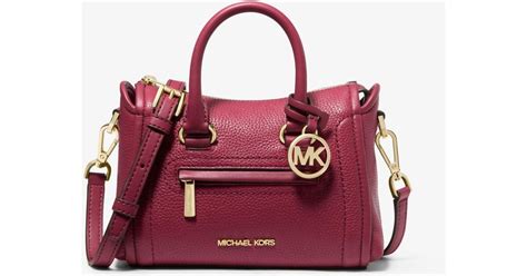 carine satchel michael kors|mike kors leather satchel.